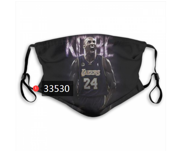 2021 NBA Los Angeles Lakers #24 kobe bryant 33530 Dust mask with filter